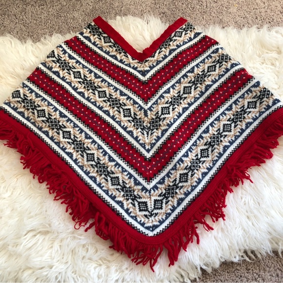 Vintage Other - Vintage Girls Poncho